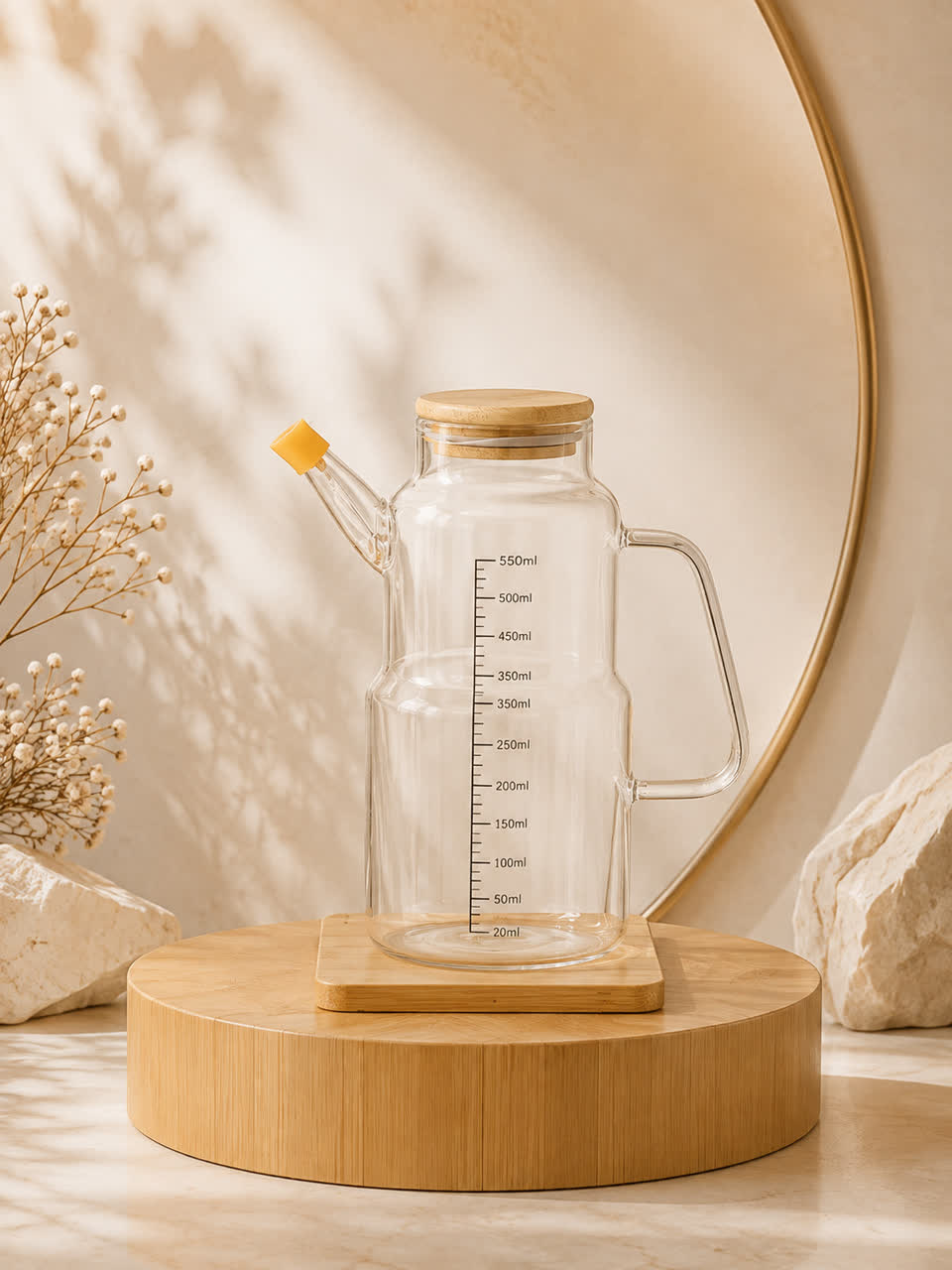 روغن ریز دوطبقه در چوبی بامبو 1000 میل